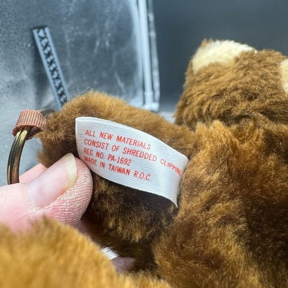 Hug-a-Pet Plush Teddy Bear Keychain with Backpack - Picture 5 of 6